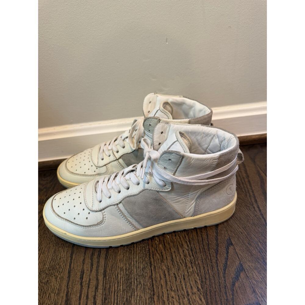 COLLEGIUM Men’s Pillar Destroyer High Sneakers White Shadow Suede 43/ 10 US